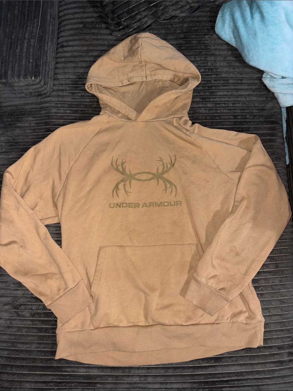 Under Armour Men's Brown Hoodie with Antler Logo